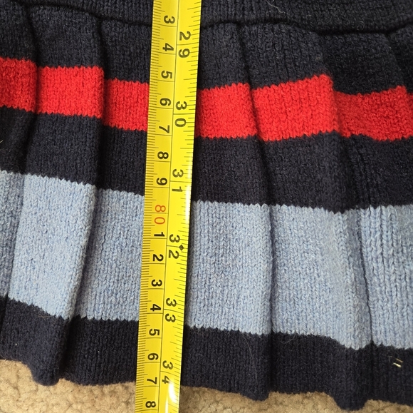 FRESHMAN 1996 Navy Knit SKI Sweater Dress with Stripes. Size Small - Picture 12 of 13